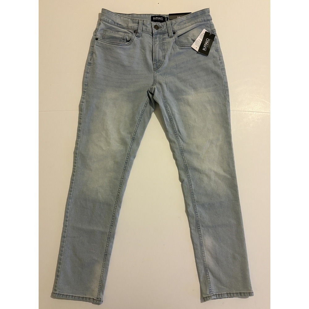 NWT - Buffalo David Bitton Ash Slim Fit Stretch Jeans Bleached — 30x30